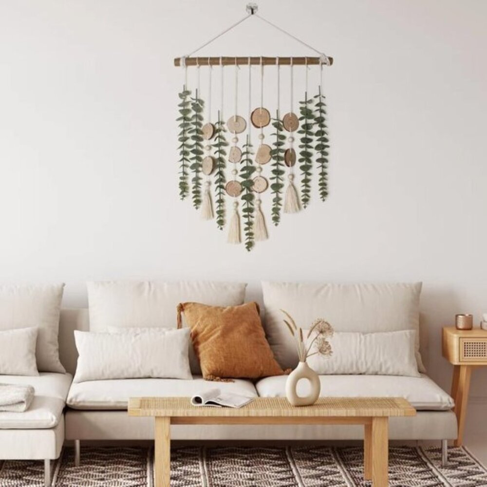 New Artificial Greenery Eucalyptus with Wooden Stick for Wall Decoration - Picture 5 of 11